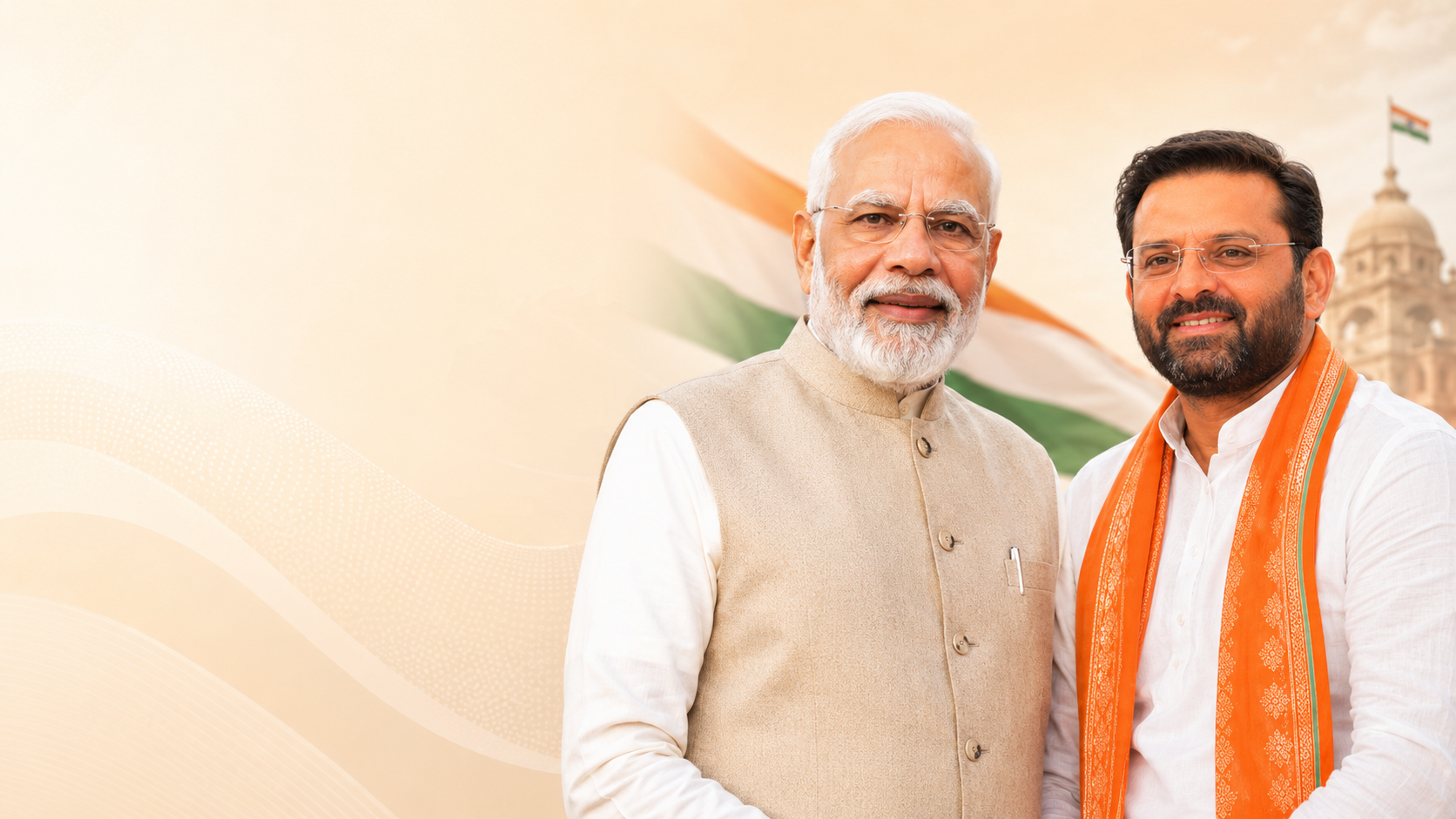 Vinodbhai Chavda with Prime Minister Narendra Modi